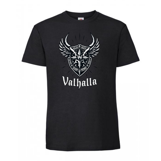 Valhalla vaakuna siivillä